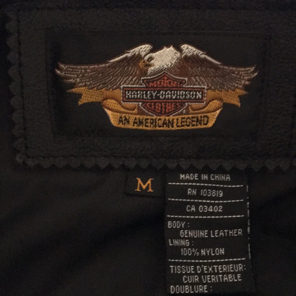 NWT Harley Davidson Kids Black Leather Jacket - Picture 4 of 7